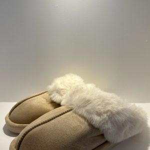 Fluffy sloffen - Beige