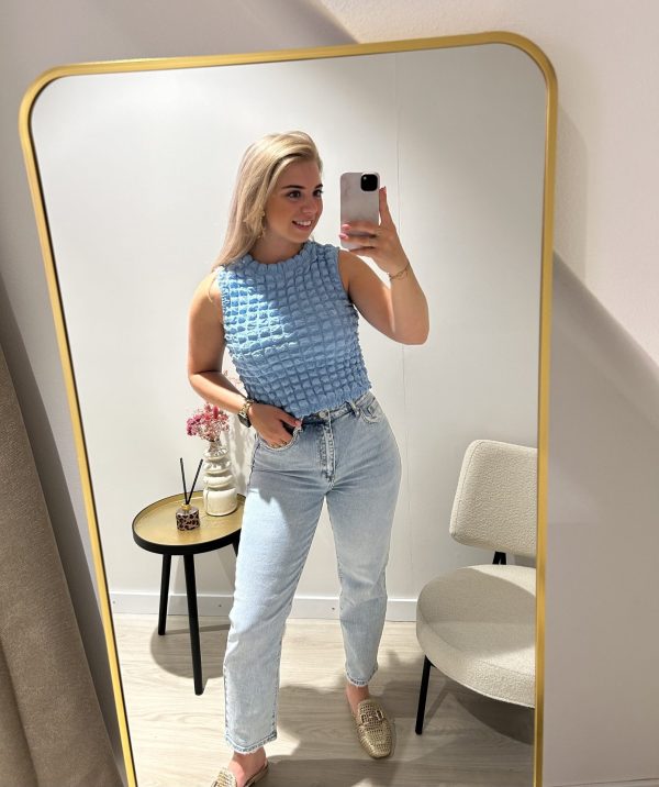 Loua Top Blauw - Afbeelding 2