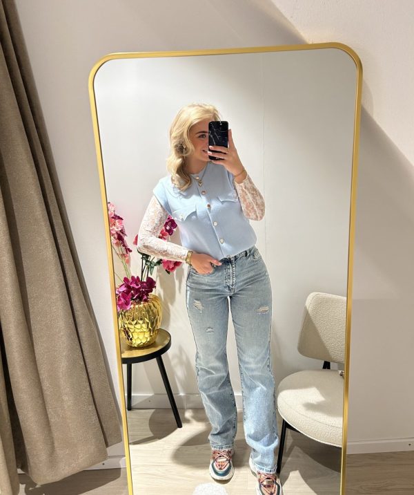 Dewi Ripped Jeans - Queen Hearts