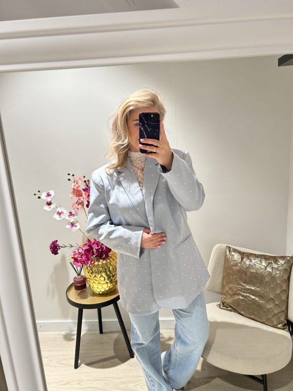 Tess Stud Blazer - Blauw - Afbeelding 3