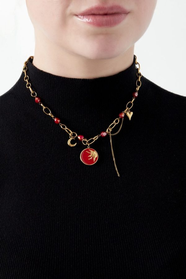 Solar Nights Ketting - Zwart/Goud - Afbeelding 3