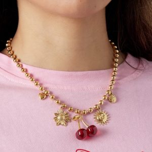 Cherry Crush Ketting - Goud