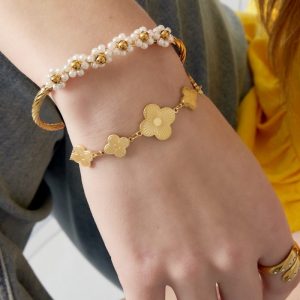 Petal Perfection Armband - Goud