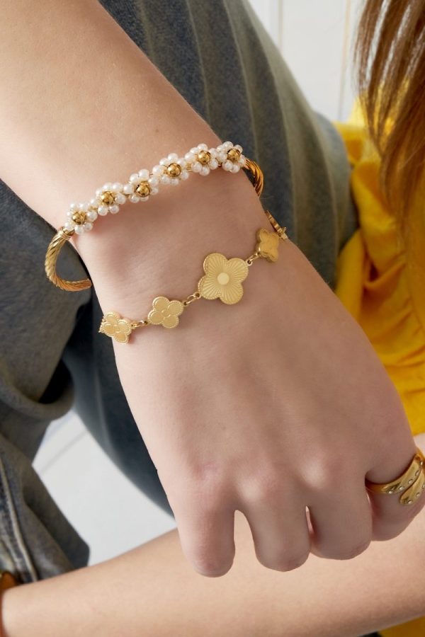 Petal Perfection Armband - Goud