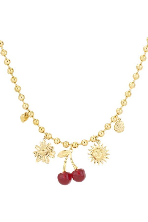 Cherry Crush Ketting - Goud - Afbeelding 2