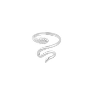 Rizz Dazzle Snake Ring - Zilver