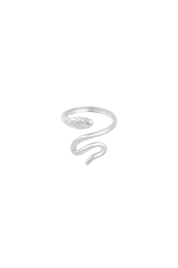Rizz Dazzle Snake Ring - Zilver