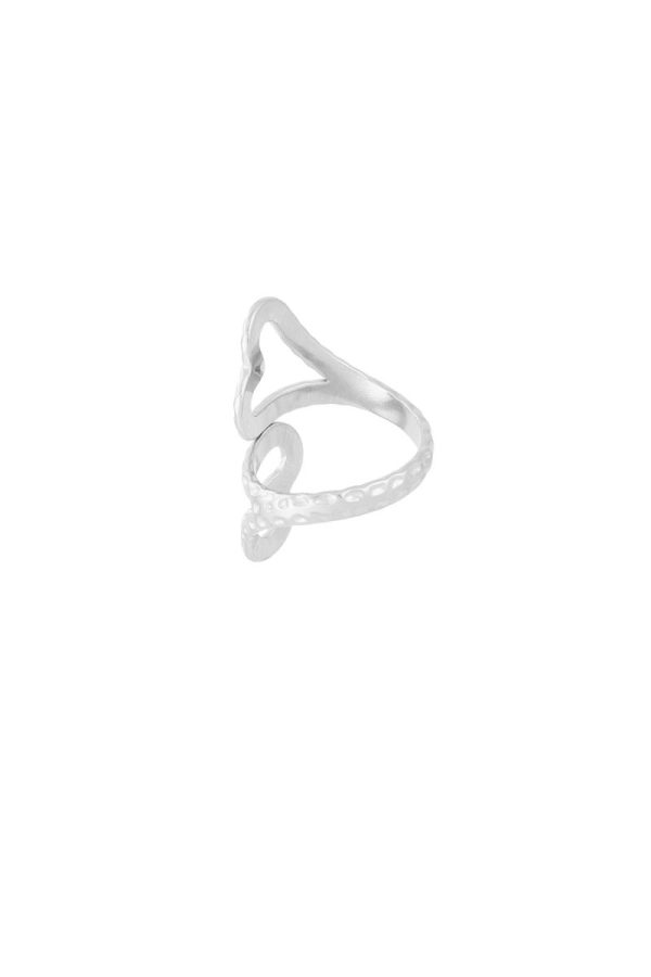 Double Heart Ring - Zilver - Afbeelding 2