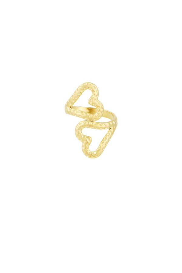 Double Heart Ring - Goud - Afbeelding 2