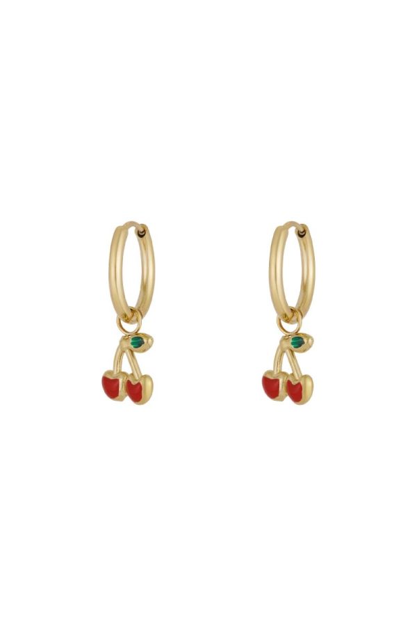 Cherry On Top Oorbellen - Goud