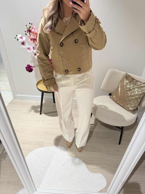 Trenchcoat short - Camel - Afbeelding 3