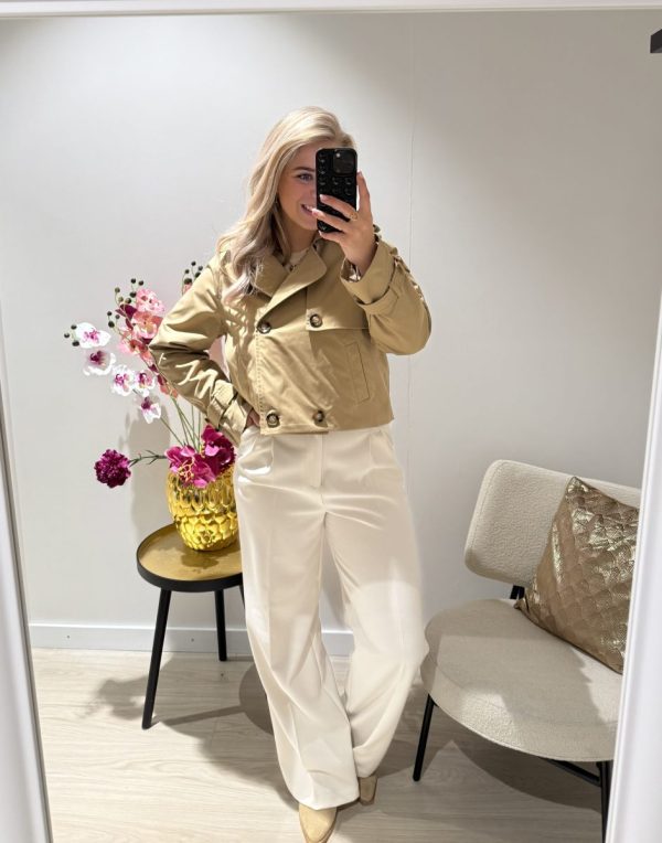 Trenchcoat short - Camel - Afbeelding 4
