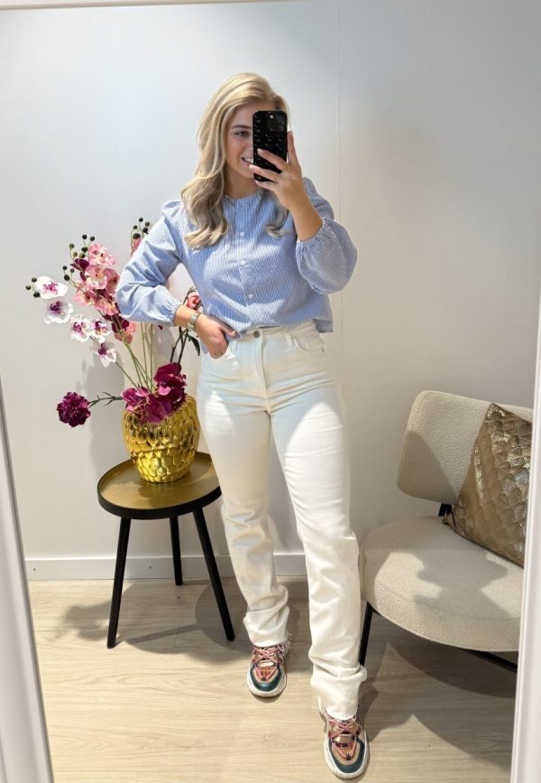 Minte Strass Blouse - Afbeelding 3