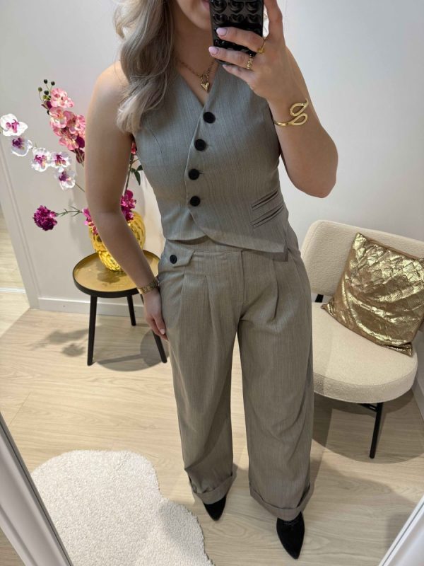 Layan Pantalon - Taupe