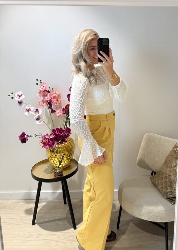 Lace Heart Top - Ecru - Afbeelding 5