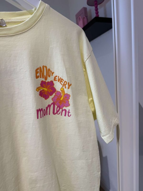 Enjoy T-shirt - Geel - Afbeelding 4