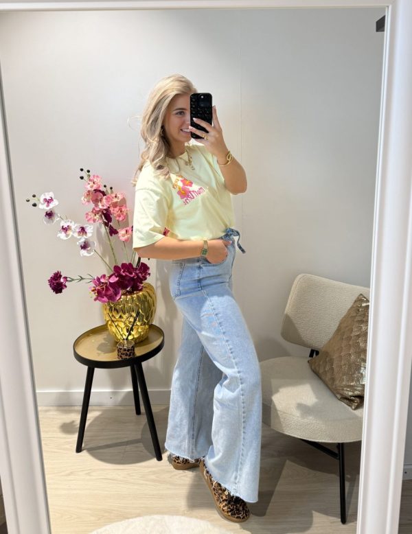 Bente Wide Leg Jeans Strik - Redial - Afbeelding 2