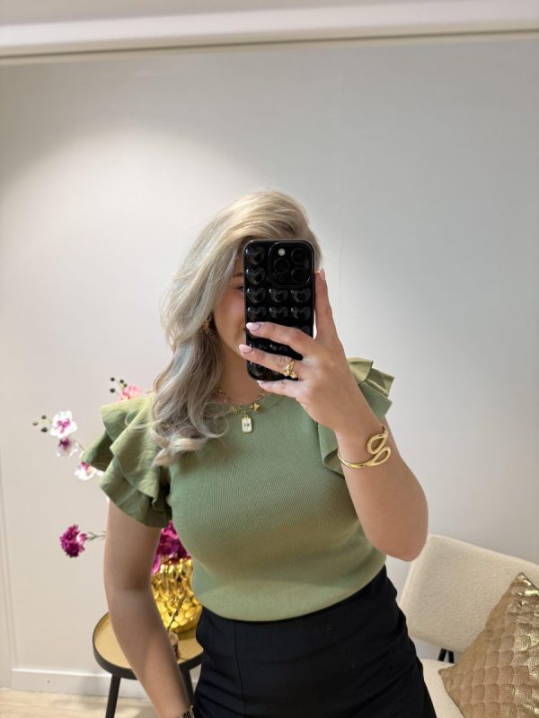 Evi Top - Kaki - Afbeelding 2