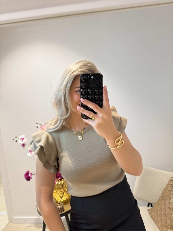 Evi Top - Bruin
