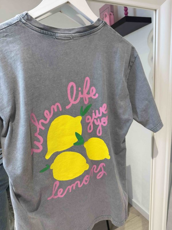 Lemons T-shirt - Grijs - Afbeelding 3