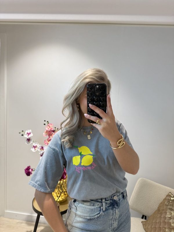 Lemons T-shirt - Grijs