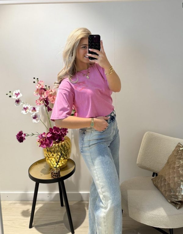 Lara Wide Leg Jeans - Queen Hearts - Afbeelding 3