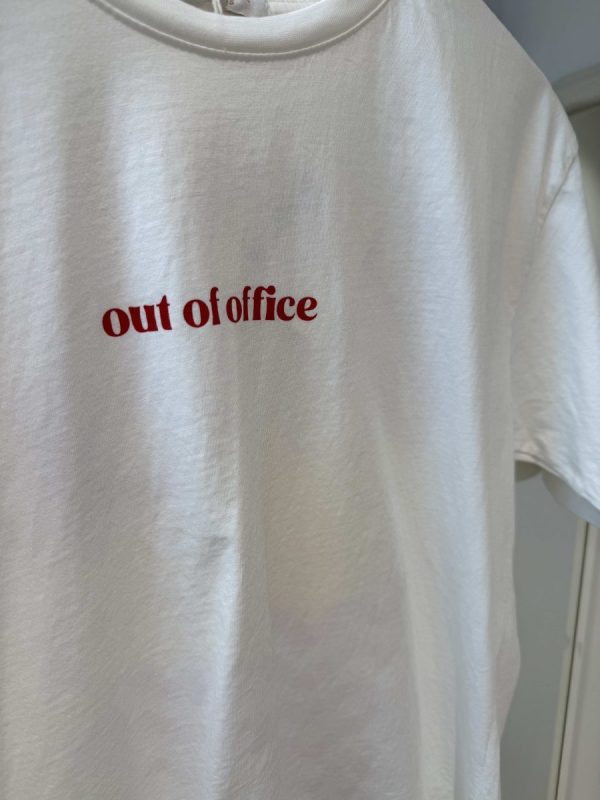 Out Of Office T-shirt - Wit - Afbeelding 4