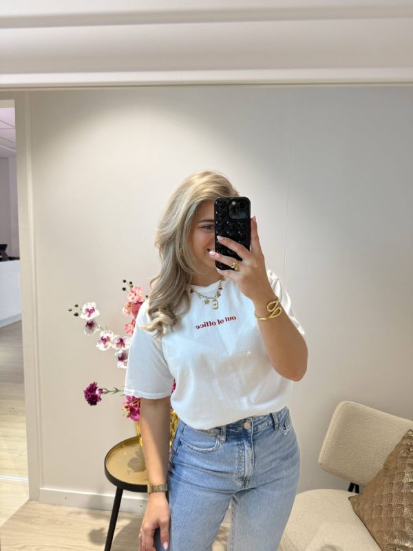 Out Of Office T-shirt - Wit - Afbeelding 2