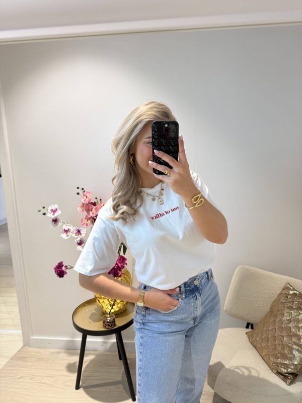 Out Of Office T-shirt - Wit