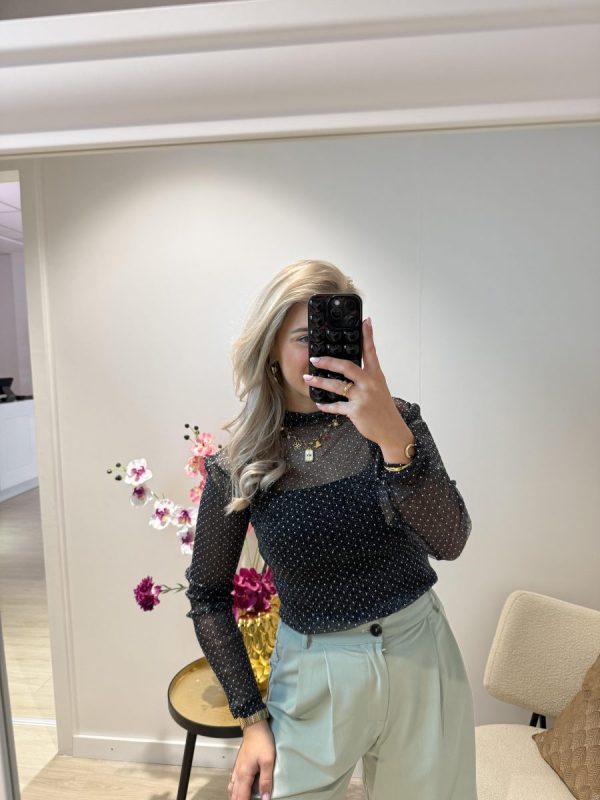 Mesh Strass Top - Afbeelding 2