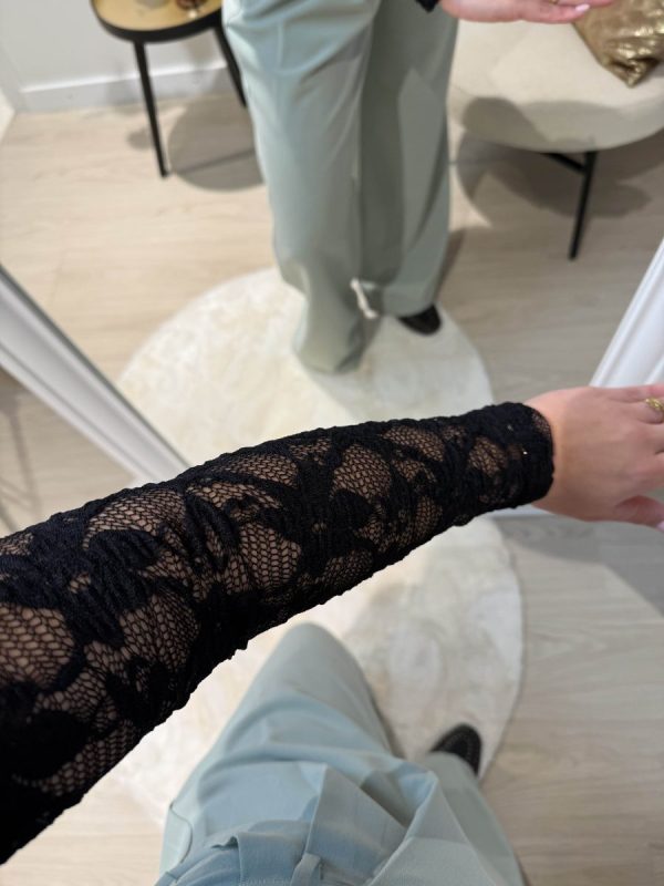 Linde Lace Top - Zwart - Afbeelding 2