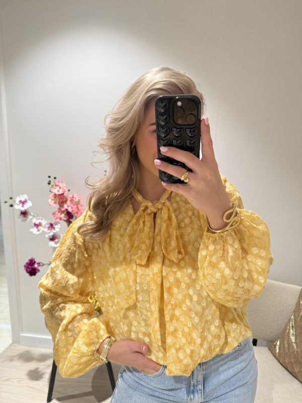 Victoria Blouse - Geel - Afbeelding 4