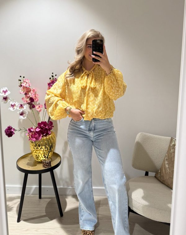 Victoria Blouse - Geel - Afbeelding 3