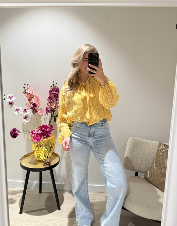 Victoria Blouse - Geel - Afbeelding 2