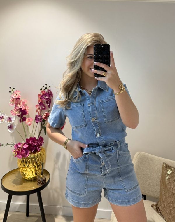 Joy Denim Playsuit - Redial