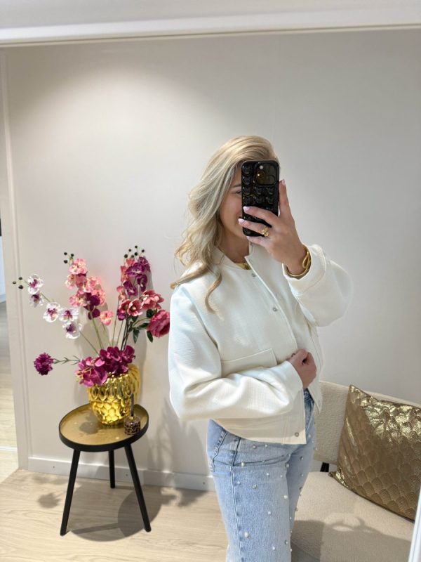 Noa Bomber Jacket - Wit - Afbeelding 4