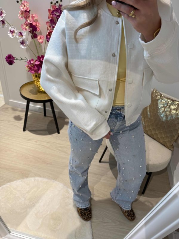 Noa Bomber Jacket - Wit - Afbeelding 3