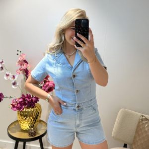 Amber Denim Playsuit - Redial