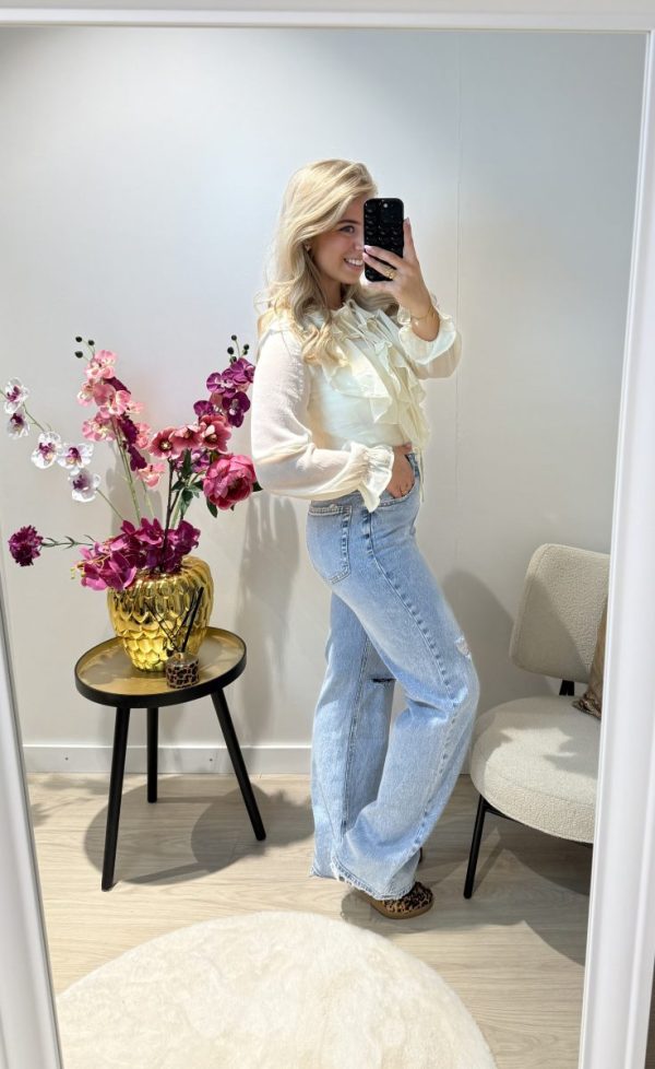 Ida Ripped Jeans - Queen Hearts - Afbeelding 4