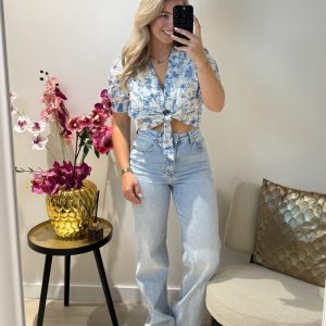 Nora Wide Leg Tall Jeans - Queen Hearts