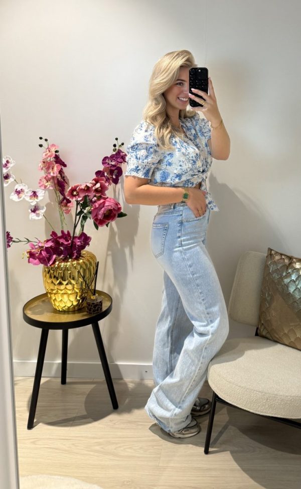 Nora Wide Leg Tall Jeans - Queen Hearts - Afbeelding 2