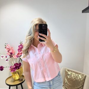 Yvette blouse - Piggy Pink