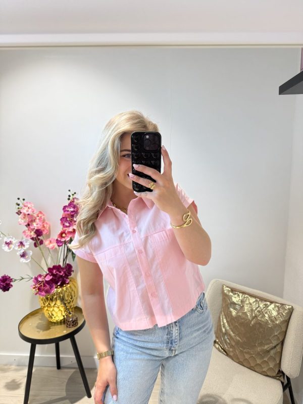 Yvette blouse - Piggy Pink