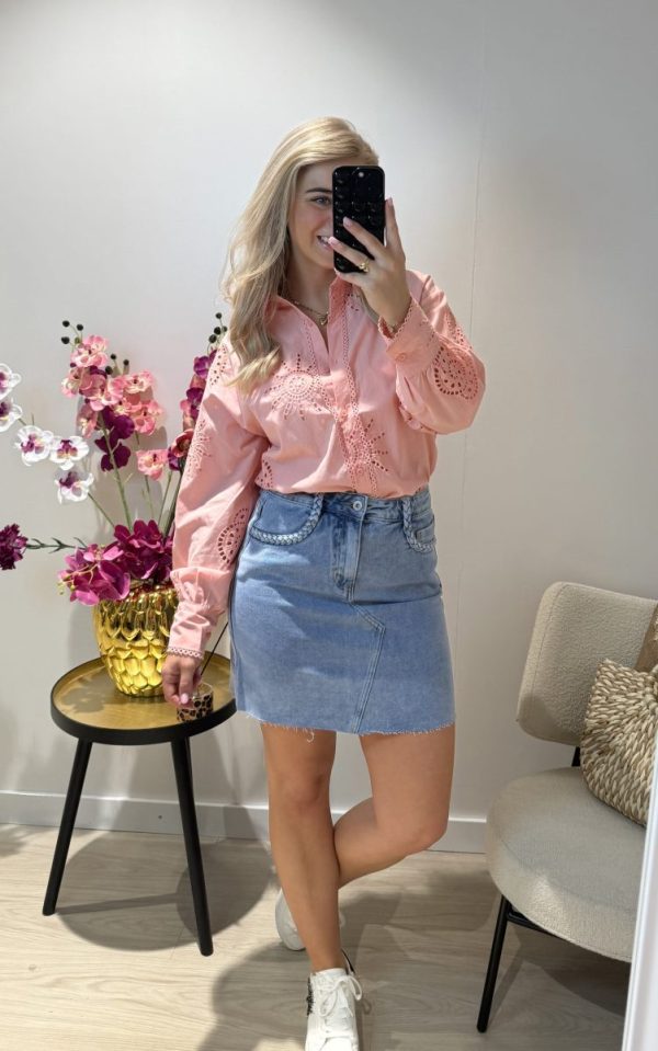 Izzy Blouse - Koraal - Afbeelding 5
