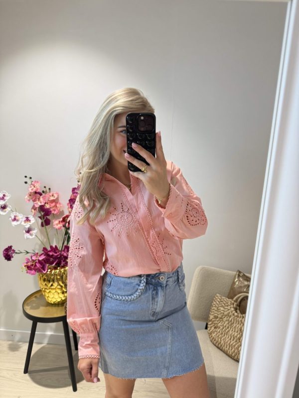 Izzy Blouse - Koraal - Afbeelding 6