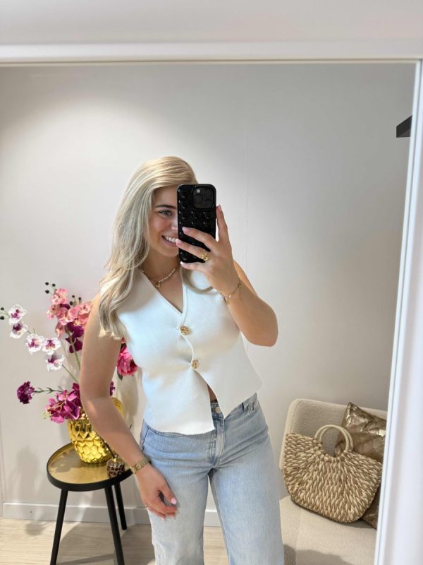 Sarah Top - Wit - Afbeelding 2