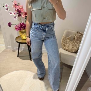 Nala Wide Leg Jeans - Queen Hearts