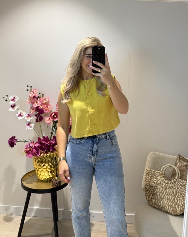 Feya Gilet - Geel - Afbeelding 3