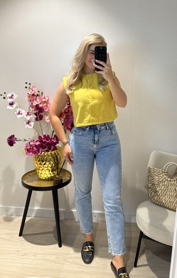 Feya Gilet - Geel - Afbeelding 4