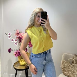 Feya Gilet - Geel